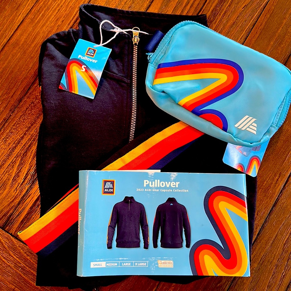 NWT ALDI CAPSULE GEAR 2023- SMALL Pullover & BeltBag